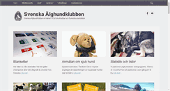 Desktop Screenshot of alghundklubben.com