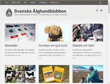 Tablet Screenshot of alghundklubben.com